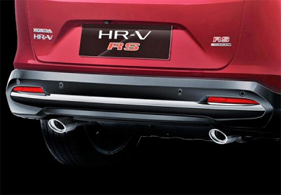 Dual Chrome Exhaust Pipe Finisher New Honda HR-V tipe RS