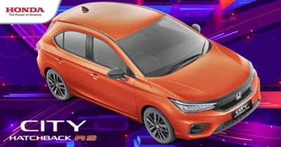 Warna Phoenix Orange Pearl New Honda City Hatchback RS